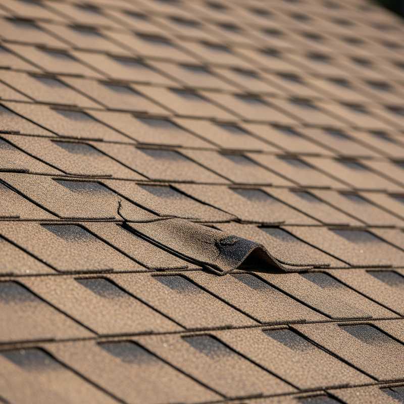 This shingle on a Cincinnati, Ohio roof is in need of repair from Roof Revivers.