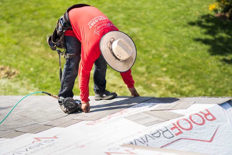 Roof Revivers replacing a roof in central Ohio.