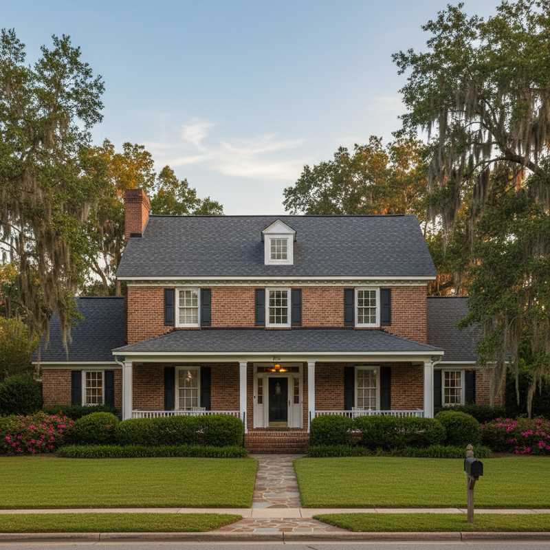 Before and after roof replacement showing damaged shingles replaced with new GAF architectural shingles in Apex