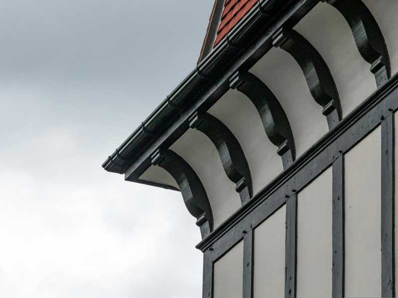 Black gutters installed by Roof Revivers of central Ohio.