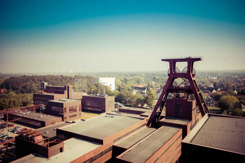 Commercial flat roofing in central Ohio.