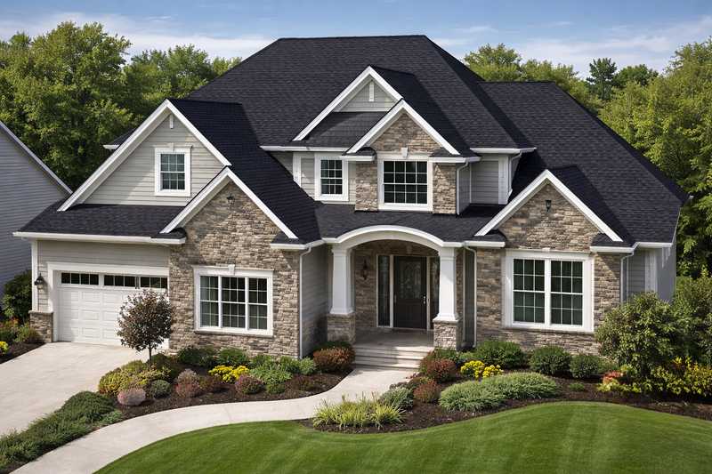 Roof Revivers installs Owens Corning Duration Onyx Black shingles.